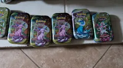 Rare Pokemon Lot of 10 EMPTY Tins Only Great Condition - Image 5
