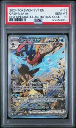 POKEMON PSA 10 2024 Black Star Promo Greninja ex 132 SVP132 SVP *3858 - Image 1