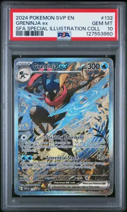 POKEMON PSA 10 2024 Black Star Promo Greninja ex 132 SVP132 SVP *3860 - Image 1