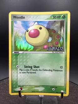 Pokemon EX Delta Species 87/113 Weedle Reverse Holo 2005 - Image 1
