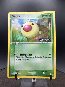 Pokemon EX Delta Species 87/113 Weedle Reverse Holo 2005 - Image 3