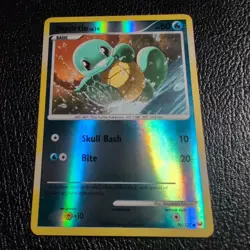 Pokemon TCG Squirtle Reverse Holo 96/127 Platinum LP - Image 1