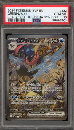 Pokemon Greninja ex SFA Special Illustration Coll. Promo SVP EN 132 PSA 10 - Image 1