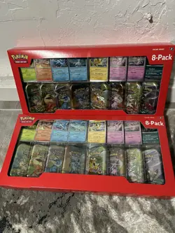 Pokemon TCG: Prismatic Evolutions 8 Mini-Tins Promos Costco Lot Of 2 - Image 1