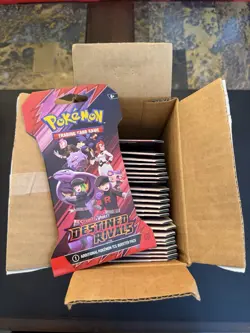 Pokemon TCG Destined Rivals Sleeved Booster Pack LOT of 24 Sealed Packs - Image 1