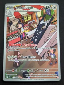 Archaludon 155/142 Sv07: Stellar Crown Holo Illustration Rare Pokemon TCG NM - Image 1