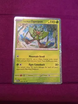 Teal Mask Ogerpon Cosmos Holo 24/167 Pokemon SV: Twilight Masquerade - Image 1