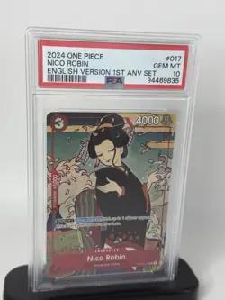 Nico Robin 1st Anniversary Psa 10 #017 2024 One Piece Card Game - Image 1