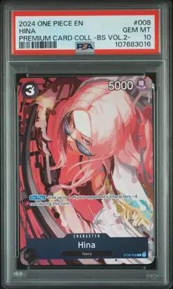 HINA Premium Card Collection Best Vol. 2 ST06-008 One Piece PSA 10 Gem Mt - Image 1
