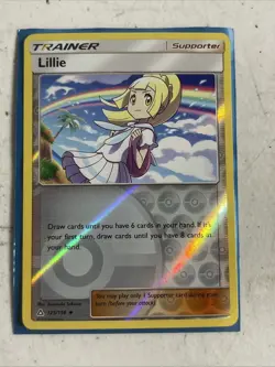 Lillie 125/156 Ultra Prism Reverse Holo Uncommon Card Pokemon TCG - Image 1