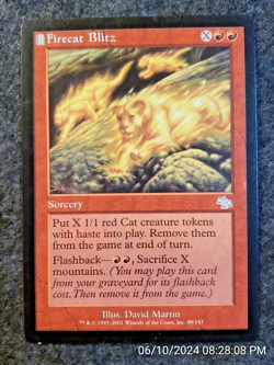 Firecat Blitz Judgment NM Red Uncommon MAGIC THE GATHERING MTG CARD (DS3D1G5) - Image 1
