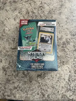 Pokemon Mystery Gems 1 CGC Graded Card & Booster Pack 2025! New Limited Edition. - Image 2
