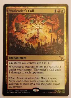 Warleader's Call MKM #242 Rare Foil NM+ - Image 1