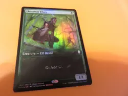 MTG Llanowar Elves 168/269 Open House Promo Alt Full Art Foil - Image 1