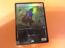 MTG Llanowar Elves 168/269 Open House Promo Alt Full Art Foil - Image 3