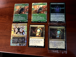MTG Spider-Man Radioactive Spider X 3 and Multiversal Passage X 3 Some Foil NM+ - Image 1