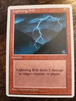 Lightning Bolt MTG Core Set 4th Edition Regular - Image 1