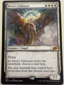 Serra’s Emissary (Showcase Foil) - Modern Horizons 2 MTG Mythic Angel NM ? - Image 1