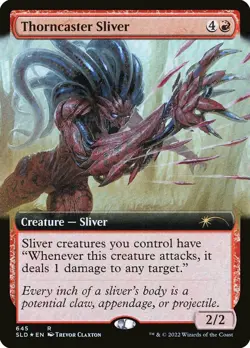 Mint/Near-Mint, English - 1 x MTG Thorncaster Sliver - Foil Secret Lair Drop Ser - Image 1