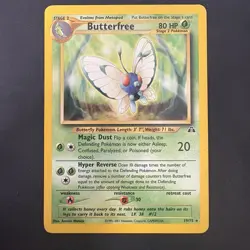 Pokemon Vintage Neo Discovery Non-holo Rare Butterfree WotC - Image 1