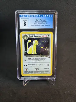 CGC 8 Holo Dark Persian Black Star Promo 17 Pokemon TCG Nintendo Power Magazine - Image 1