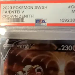 2023 Pokemon Sword And Shield Crown Zenith Fa Entei V #GG36 PSA 9 - Image 4