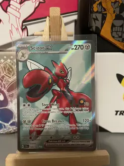 Pokemon TCG Scizor EX 195/162 Full Art Holo - Temporal Forces NM/M - Image 1
