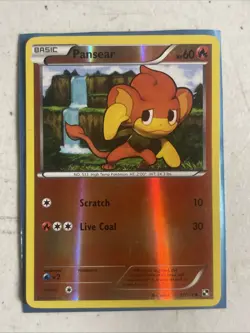 Pokemon PANSEAR 21/114 Black & White Rev Holo - Mp - Image 1