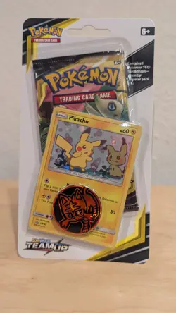 Pokemon Sun & Moon Team Up Blister Pack with Pikachu Promo SEALED - Image 1