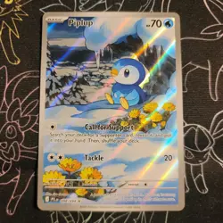 Piplup 098/094 Pokemon Tcg Phantasmal Flames Illustration Rare Prerelease - Image 1