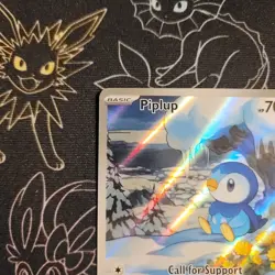 Piplup 098/094 Pokemon Tcg Phantasmal Flames Illustration Rare Prerelease - Image 2