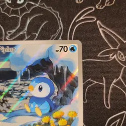 Piplup 098/094 Pokemon Tcg Phantasmal Flames Illustration Rare Prerelease - Image 3
