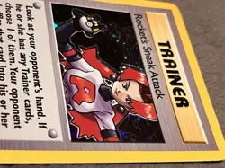 Rocket's Sneak Attack 16/82 Pokemon TCG Team Rocket Unlimited Holo Rare Lp - Image 2