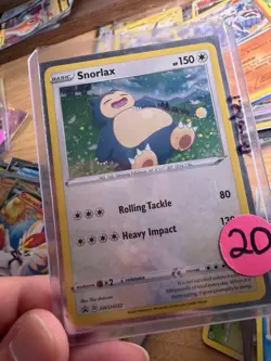 Pokemon 2020 Sword & Shield Black Star Promos Snorlax #SWSH032 MINT GRADE - Image 1