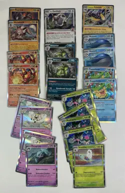 Grosses Pokemon TCG Reisegefahrten Lot JTG DE Holos Reverse Bulk Masterset Fotos! - Image 2