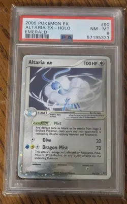 Pokemon 2005 Altaria Ex Holo Emerald 90/106 PSA 8 Near Mint Mint - Image 1