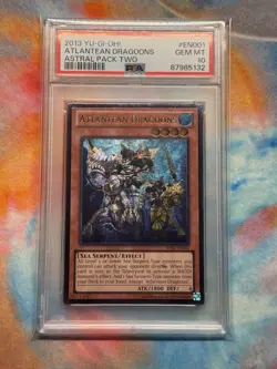 Yugioh! Atlantean Dragoons - AP02-EN001 - Ultimate Rare - Near Mint PSA 10 - Image 1