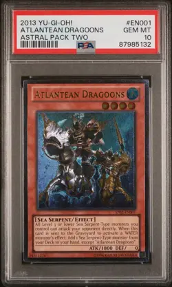 Yugioh! Atlantean Dragoons - AP02-EN001 - Ultimate Rare - Near Mint PSA 10 - Image 3