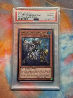 Yugioh! Atlantean Dragoons - AP02-EN001 - Ultimate Rare - Near Mint PSA 10 - Image 1