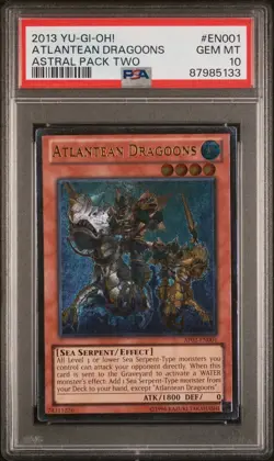 Yugioh! Atlantean Dragoons - AP02-EN001 - Ultimate Rare - Near Mint PSA 10 - Image 3