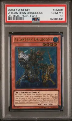 Yugioh! Atlantean Dragoons - AP02-EN001 - Ultimate Rare - Near Mint PSA 10 - Image 3