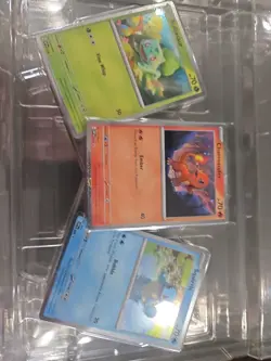Pokemon 151 Poster Collection Promo 3 Card Set NM Bulbasaur Squirtle Charmander - Image 1