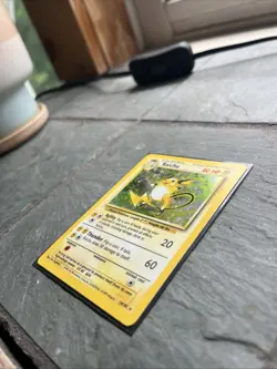 Pokemon TCG Raichu Base Set Holo Rare Card 14/102 Vintage - Image 4