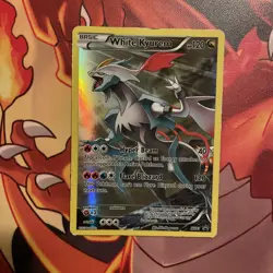White Kyurem XY81 Black Star Promo Full Art Pokemon Card MP IR TCG MP - Image 1