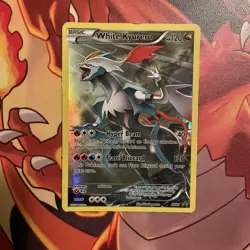 White Kyurem XY81 Black Star Promo Full Art Pokemon Card MP IR TCG MP - Image 2