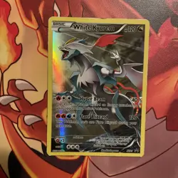 White Kyurem XY81 Black Star Promo Full Art Pokemon Card MP IR TCG MP - Image 3