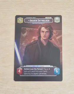 Anakin Skywalker Showcase Card LOF 1022 Star Wars Unlimited Legends Of The Force - Image 2