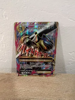 Pokemon Mega M Blastoise EX Full Art Ultra Rare Holo Card 102/108 XY Evolutions - Image 1