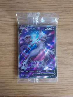 Pokemon Mewtwo v TCG Sword & Shield SWSH229 Holo Promo Card Sealed - Image 1