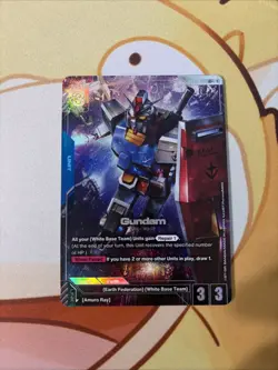 Gundam Card Game Newtype Rising GD01 Gundam RX-78-2 GD01-001 LR+ - Image 1